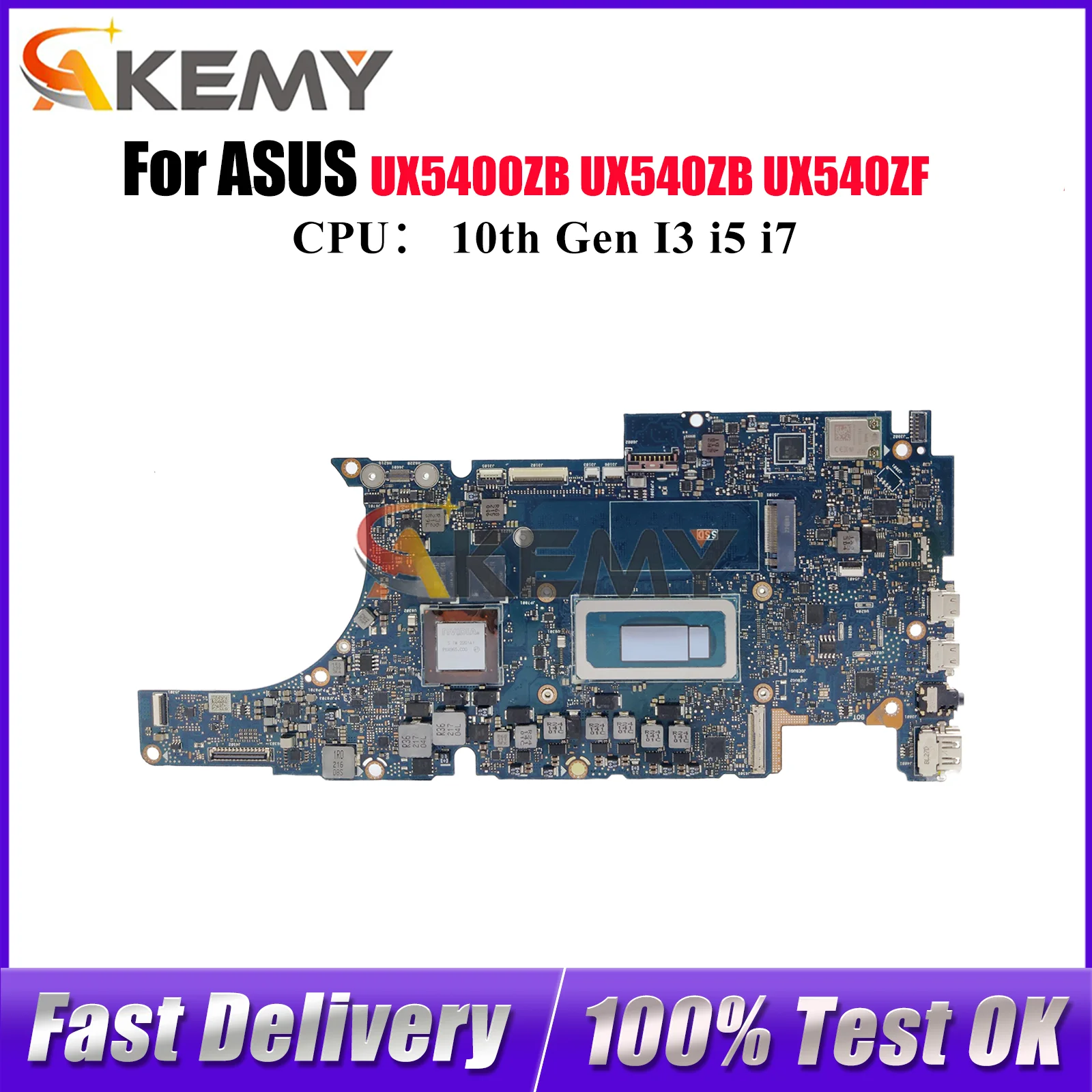 

UX5400ZB Laptop Motherboard For ASUS P5400ZB UX540ZF RX5400ZF UX5400 BX5400ZF UX540ZB BX5400ZB Mainboard With 10th Gen I3 i5 i7
