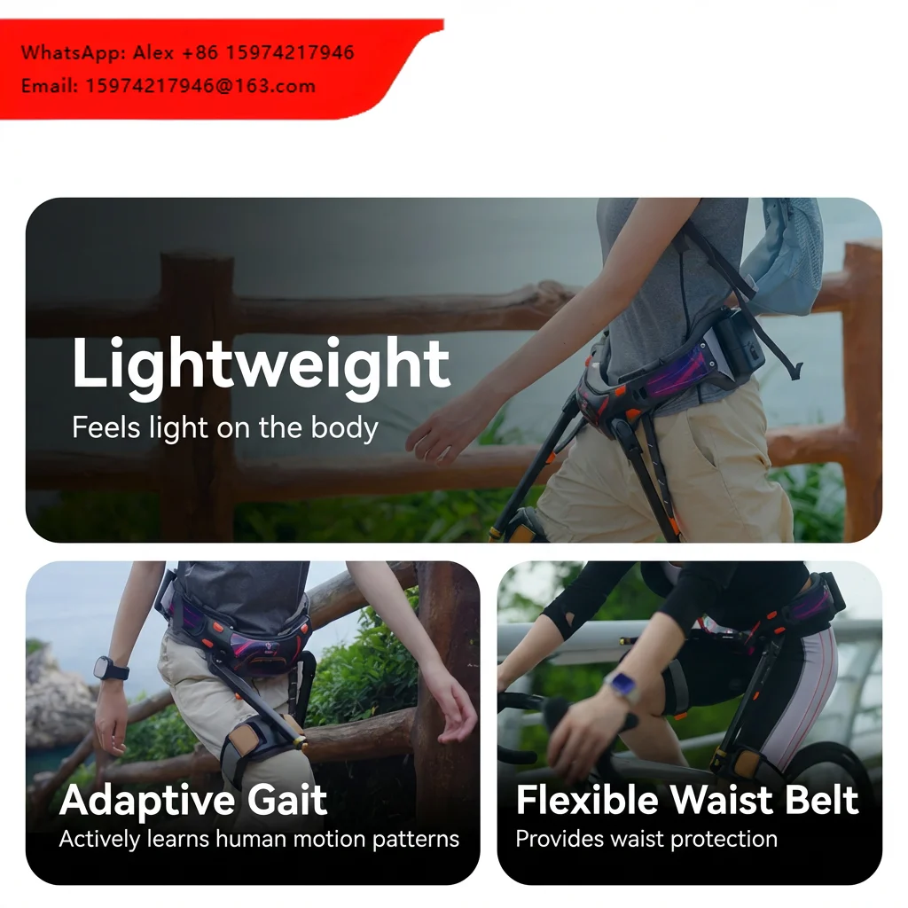 High-Performance Knee Power Assist Exoskeleton With Dynamic Torque Boost For Climbing Trails & Mountain Hiking