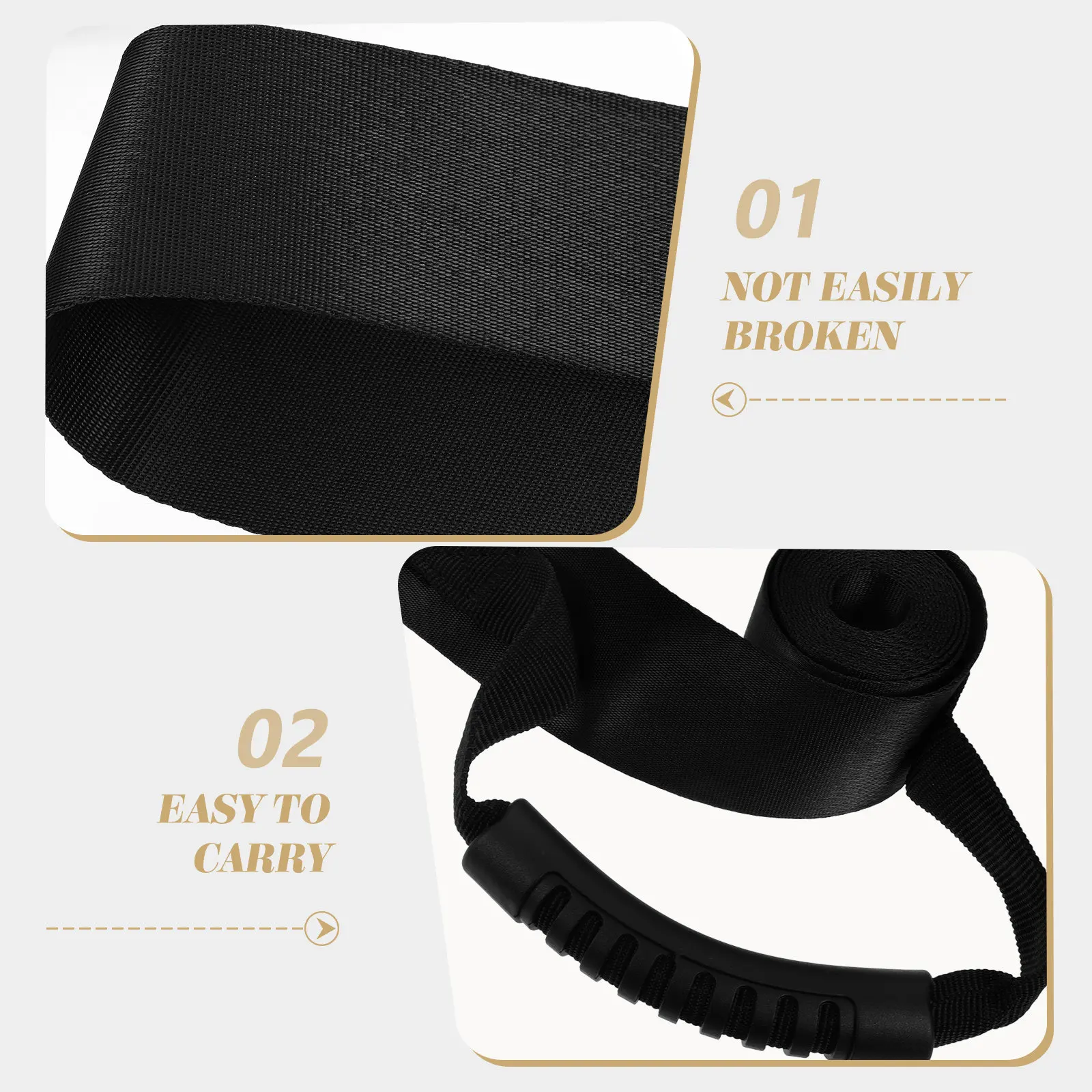 Foldable Portable Moving Strap Heavy Duty Carry Belt for Luggage Appliances Home Moving Object Bundling and Transportation