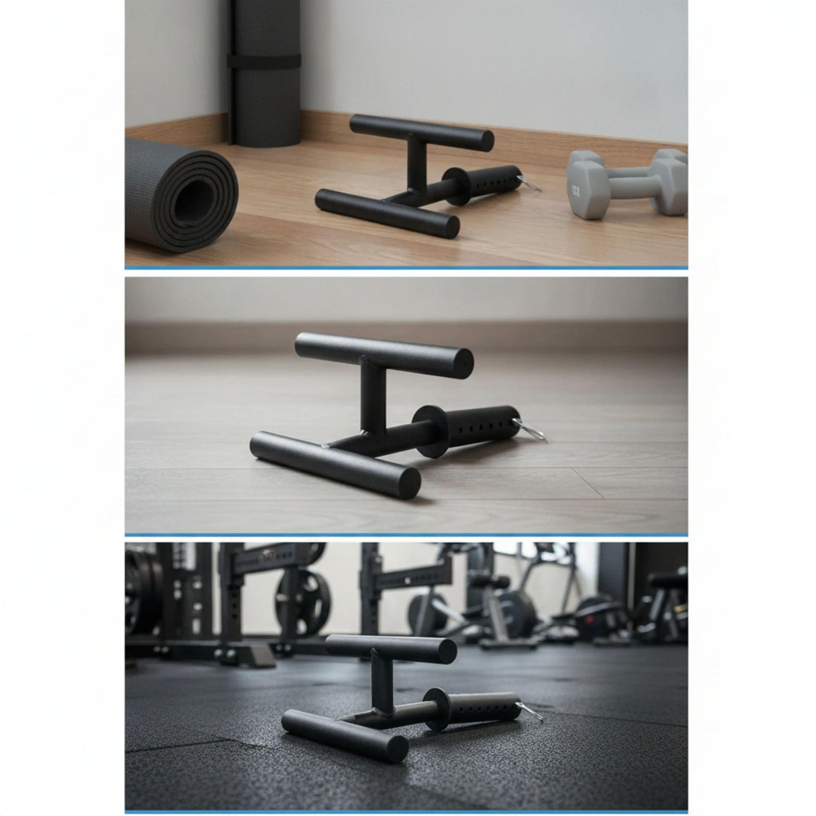 Tibialis Bar with Foam Handles Sturdy Ankle Training Bar with Safety Pin Tibialis Anterior Exercise Bar Portable Calf Raise