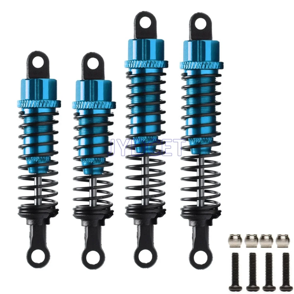 Aluminum Front 50-62mm & Rear 58-78mm Oil Shock Absorber 4pcs for RC Car 1:16 / 1:18 HSP Huanqi HPI HITOMO