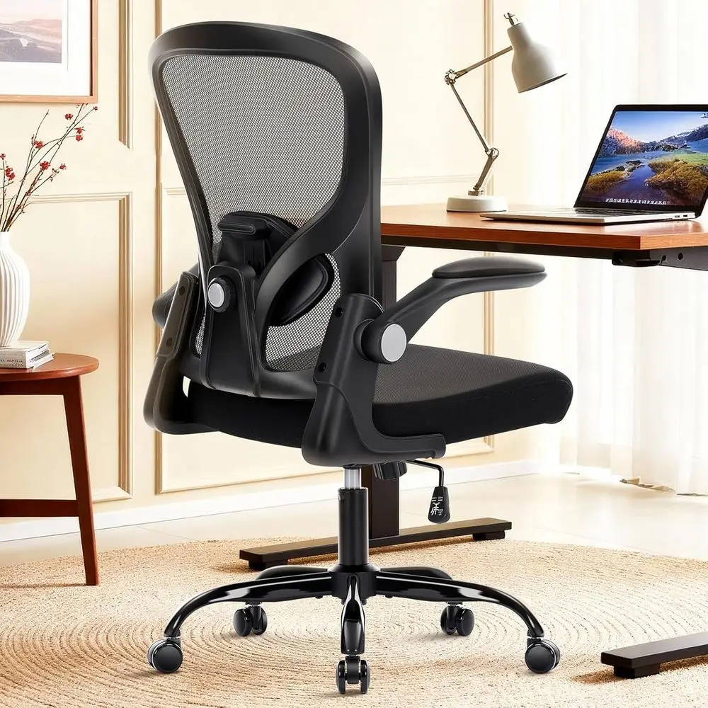 

Ergonomic Oice Chair, Computer Desk Chair with Adjustable Lumbar Support, Breathable Mesh Oice Chair with lip-up Armrests