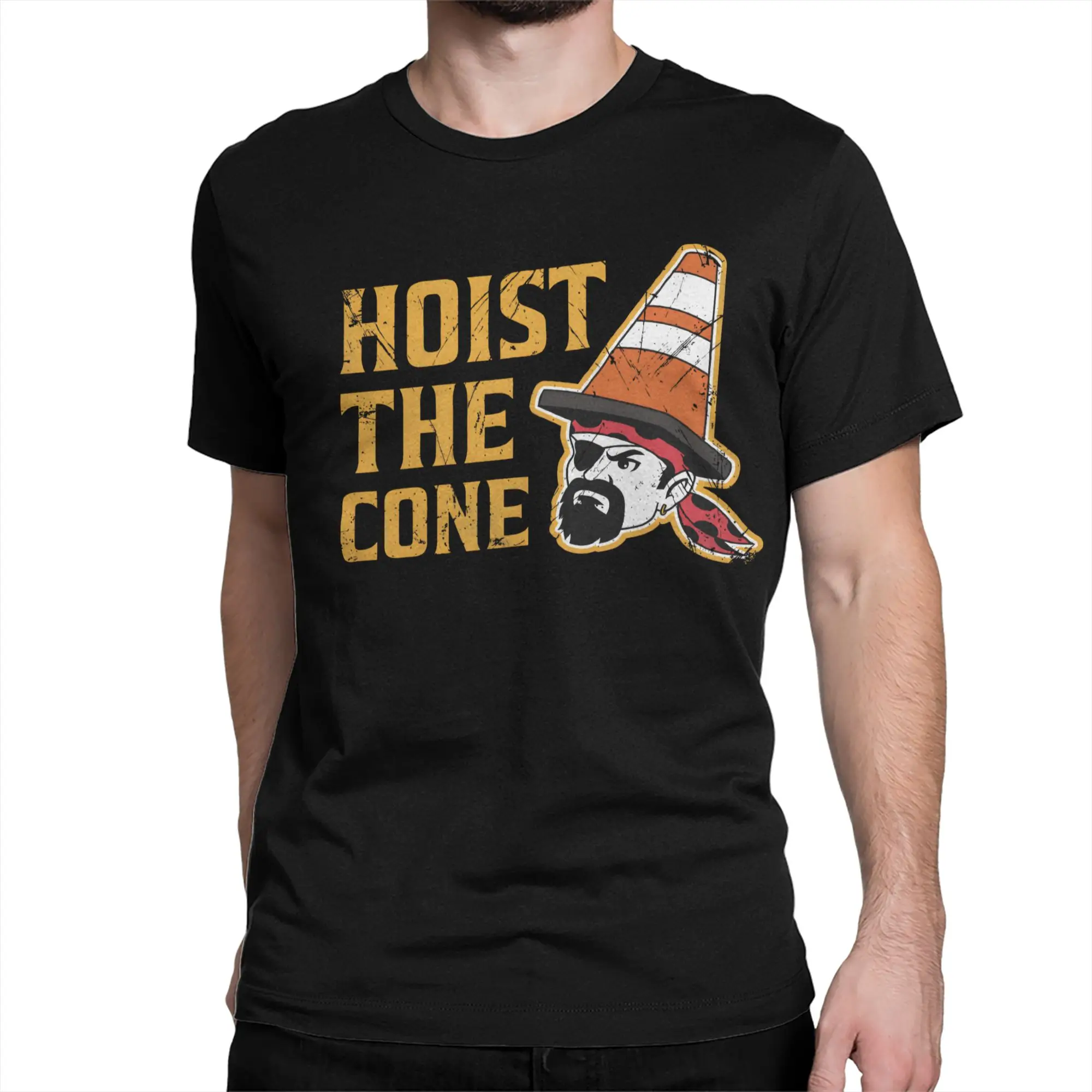 Men Women's Hoist The Cone T Shirt  Cotton Clothes Crazy Short Sleeve Round Collar Tees Plus Size T-Shirt