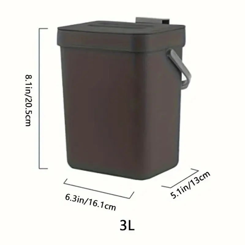 سلة مهملات موفرة للمساحة، سلة مهملات صديقة للبيئة للمطبخ والمكتب، لا حاجة للكهرباء