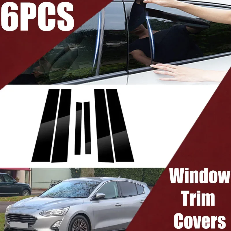 

Suitable for Ford Focus focus/Active window decoration door frame bright black center pillar sticker 2007-2023