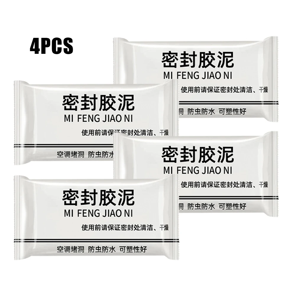 

1/4PCS Sealing Clay Wall Hole Sealing Cement Clay Sealant Cover Cracks Waterproof Air Conditioning Hole Repair Hardware