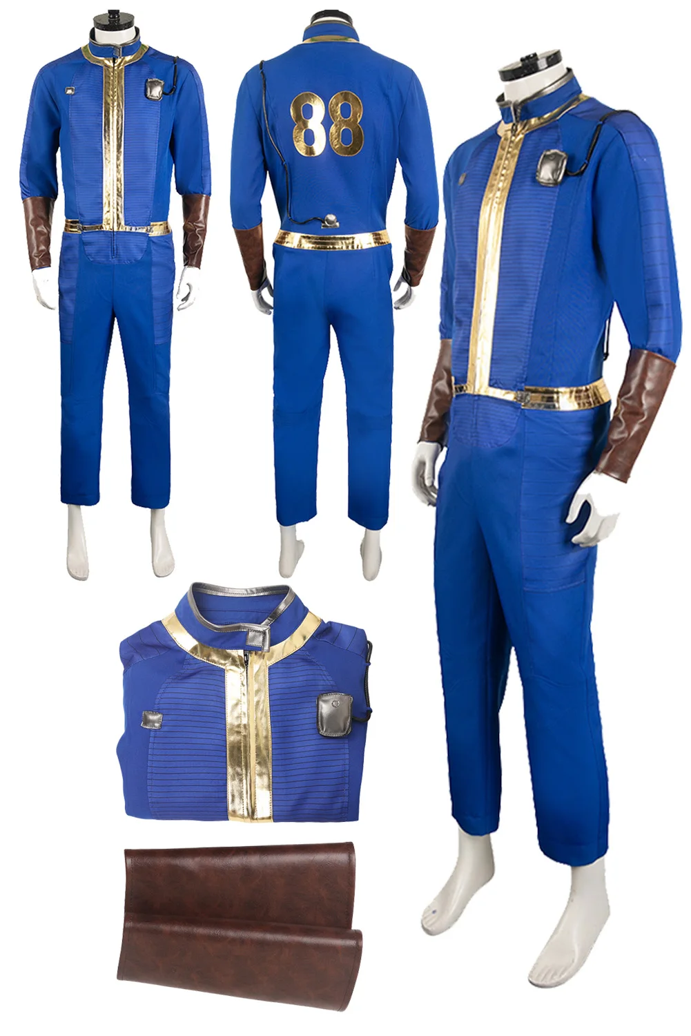 Survivor 88 Vault Cosplay Fantasia Uniform Game Radiation 4 Costume Disguise Men Fantasy Halloween Carnival Party Cloth