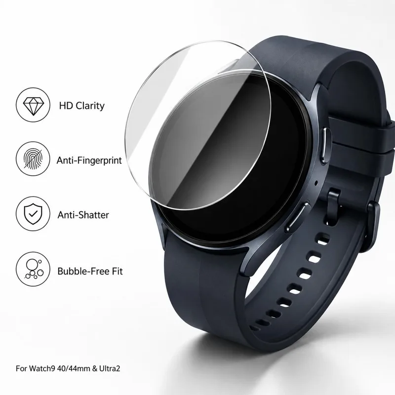 1/3/5Pcs 9H Tempered Glass for Samsung Galaxy Watch 9 40mm/44mm/Ultra 2 Screen Protector Glass HD Film Watch Tempered Film