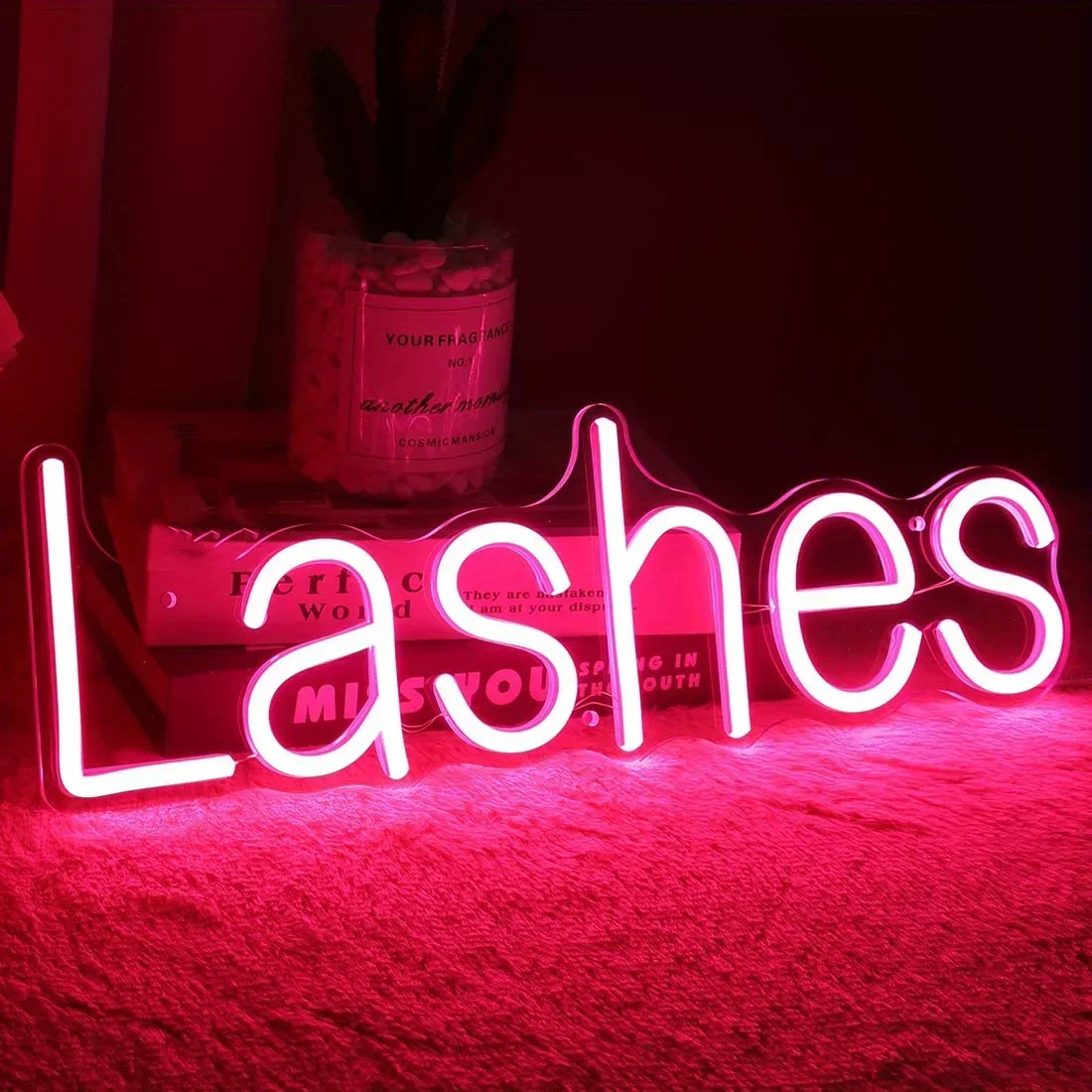 

Lashes Neon Sign Led light Powered Neon Light For Bedroom Beauty Salon Girls Birthday Christmas festival Gift Decor Neon Light