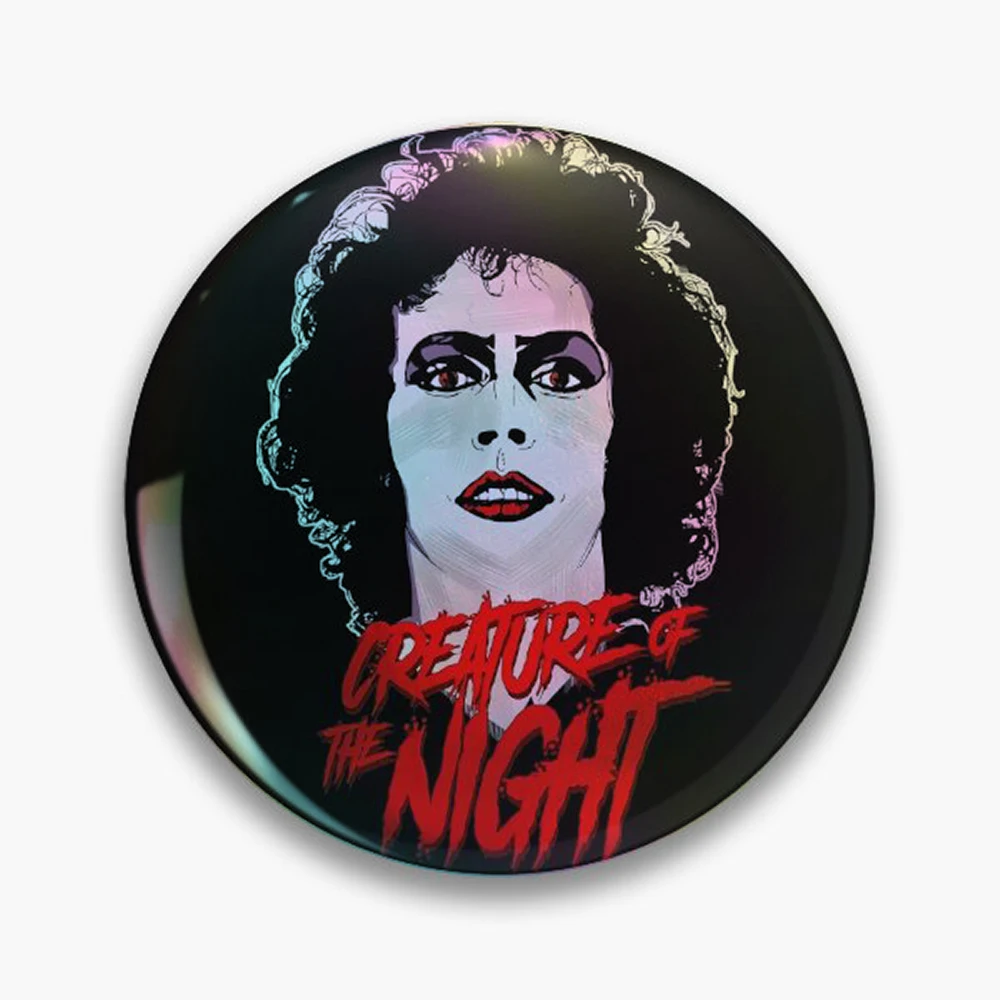 The Rocky Horror Picture Show - Creature of the night Pin Holographic Star Heart Pin Brooches Laminated Button Fashion Accessory