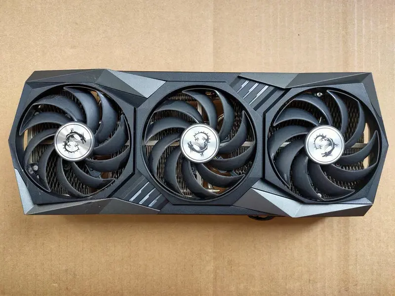 

Оригинальный радиатор-кулер для видеокарты MSI RTX3070 RTX3070ti Gaming X/Z Trio с задней панелью