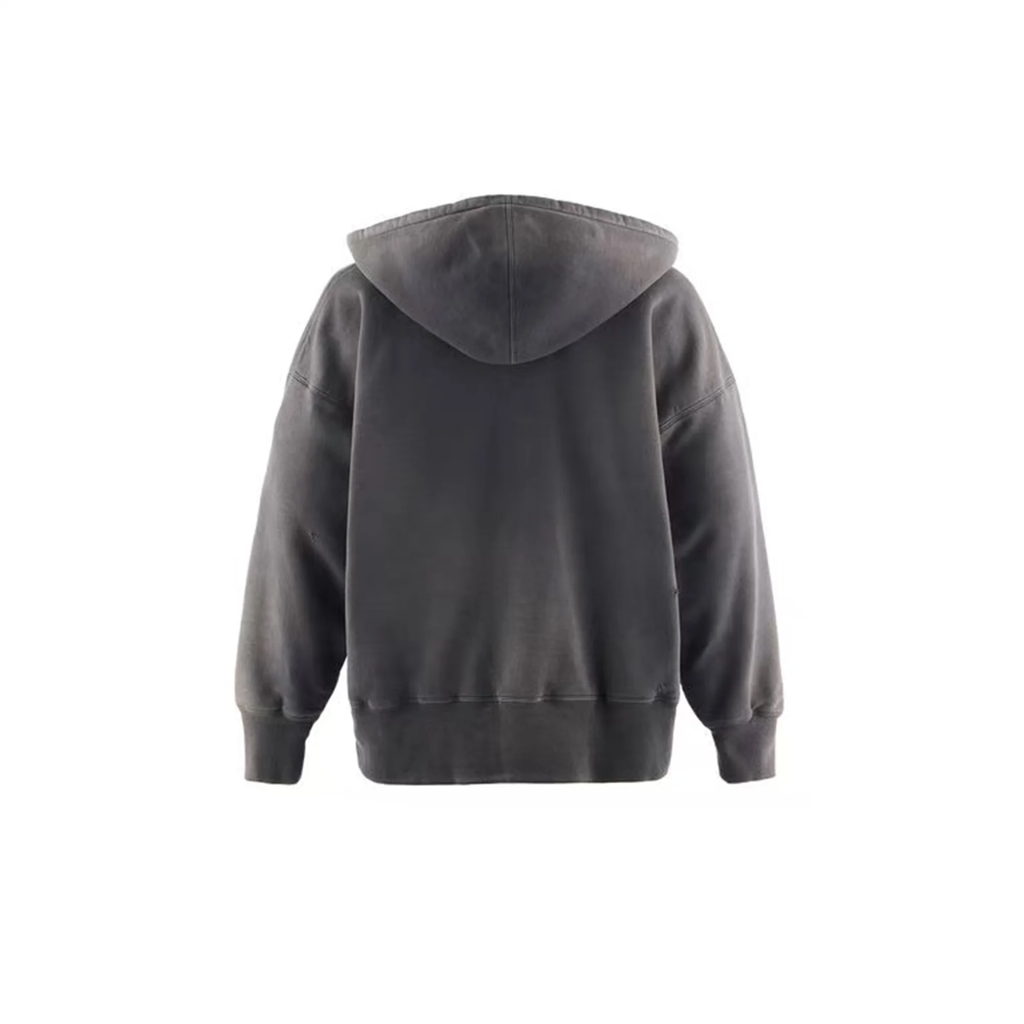 SAINT Mx6 × FW26 Retro Vintage New Letter Print Pocket Distressed Washed Cotton Hooded Sweatshirt Sweater Hoodies For Men