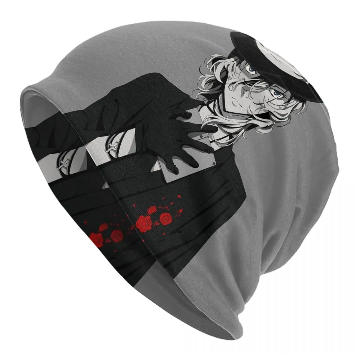 Chuuya Nakahara Bonnet Homme Fashion Thin Hat Bungou Stray Dogs Wan Anime Beanies Caps For Men Women Creative Cotton Hats