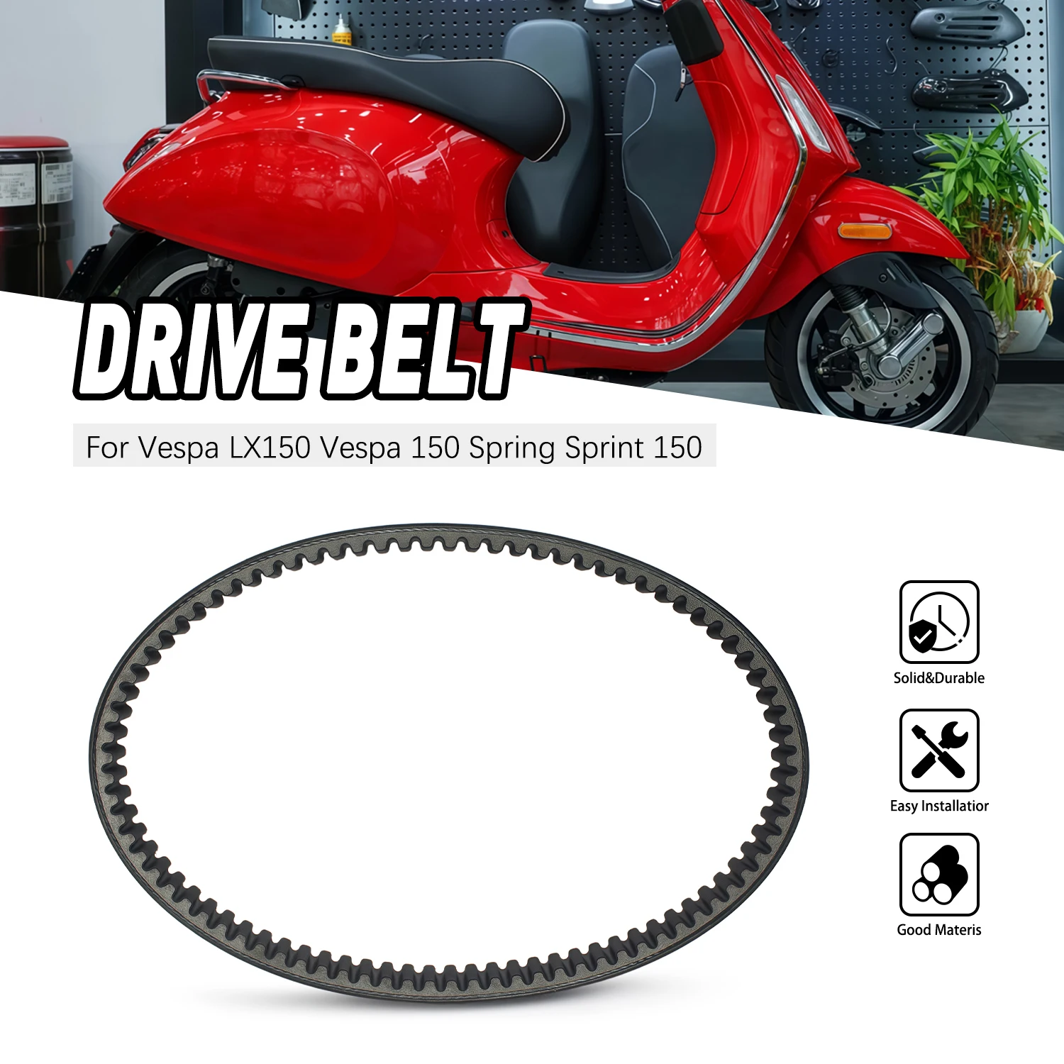 

For Piaggio Vespa LX150 Vespa 150 Spring Primavera 150 Drive Belt Accesorios Moto