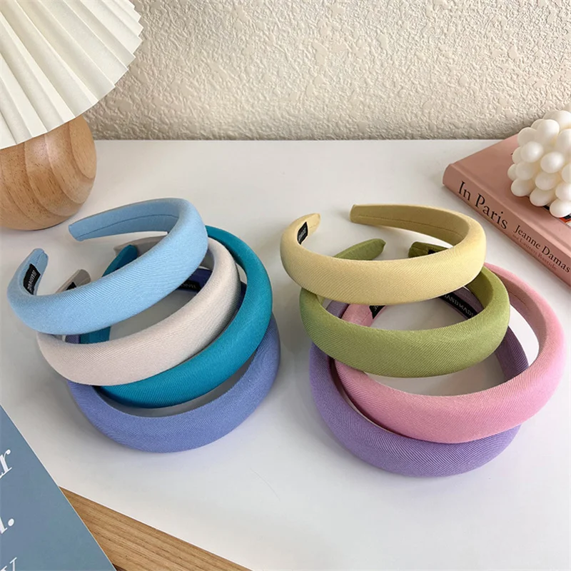 UXSL New Solid Wide Hair Bands Hoop Women Vintage Soft Elastic Headband Fashion Girls Thicken Hairband Headwear Hair Accessories