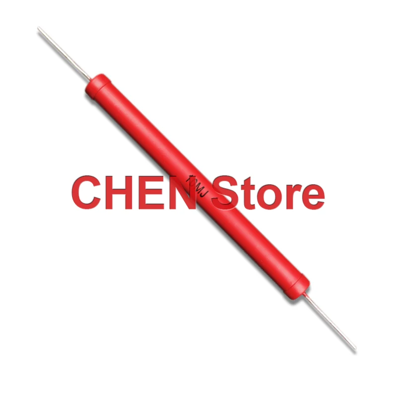 

2PCS NEW Red Robe Glass glaze high-voltage resistor non-inductive RI80 1M 2M 5M 10M 20M 50M 100M 200M 300M 500M 1G 2G