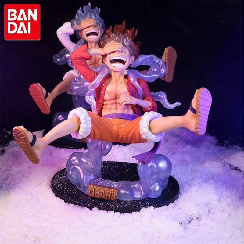 

19cm Anime One Piece Figure Luffy Gear 5 Action Figure Sun God Luffy Nika Pvc Action Figurine Statue Collectible Model Doll Toys