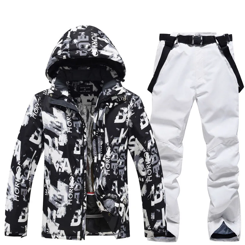 New Men Ski Suit Male Winter Outdoor Snowboarding Ski Equipment Men's Sport Warm Waterproof Windproof Breathable Ski Coat+Pants