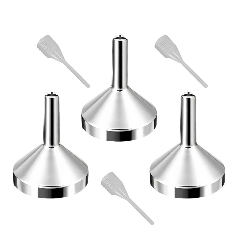 

3 Pcs Metal Funnel Funnel Liquid Dispensing Tool Liquid Transfer Funnel for Kitchen Cosmetics and Liquids