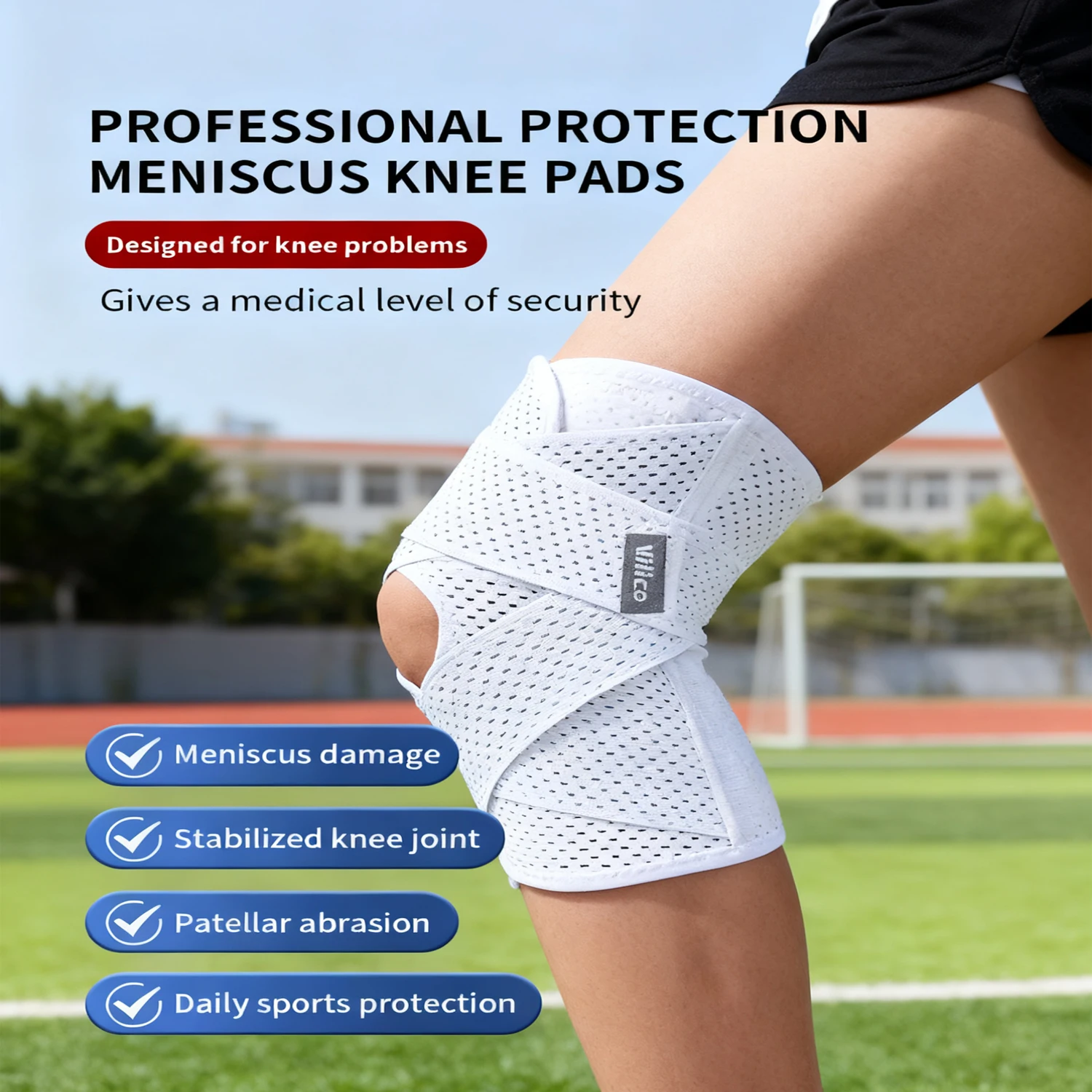 Outdoor Sports Knee Pads Summer Thin Men's and Women's Basketball, Running, Hiking and Other Daily Sports Knee Covers