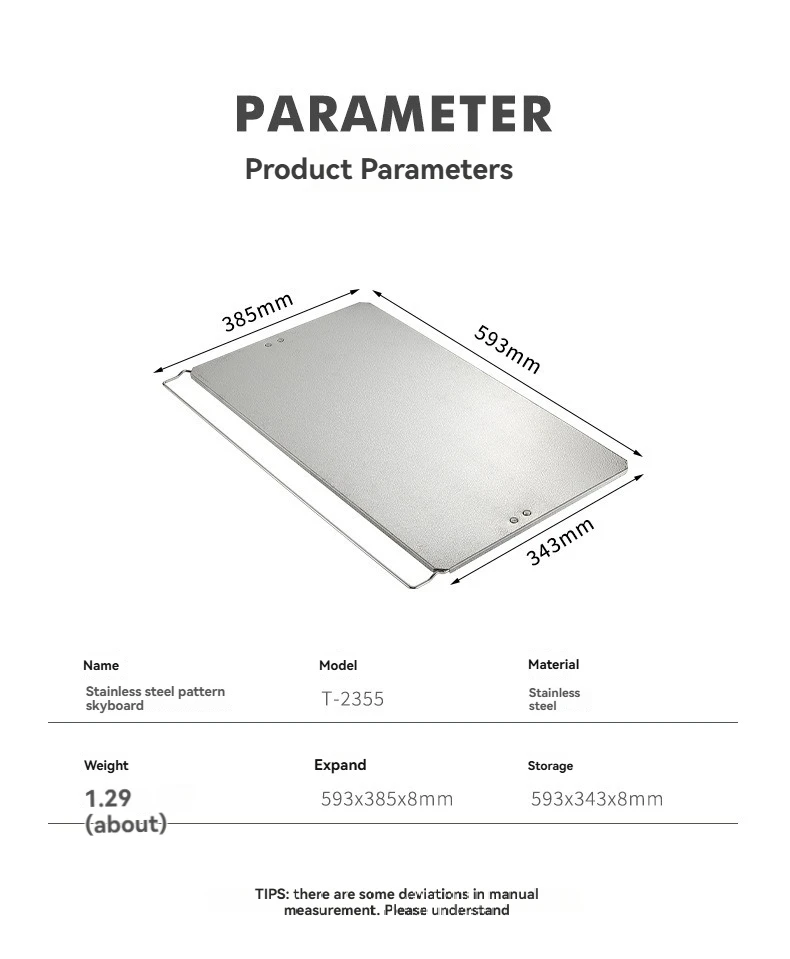 CAMPINGMOON T-2305 IGT Tragbare Spleißen Picknick Edelstahl Hochlager Outdoor Camping Top Platte Klapptisch Bord – Detail 11