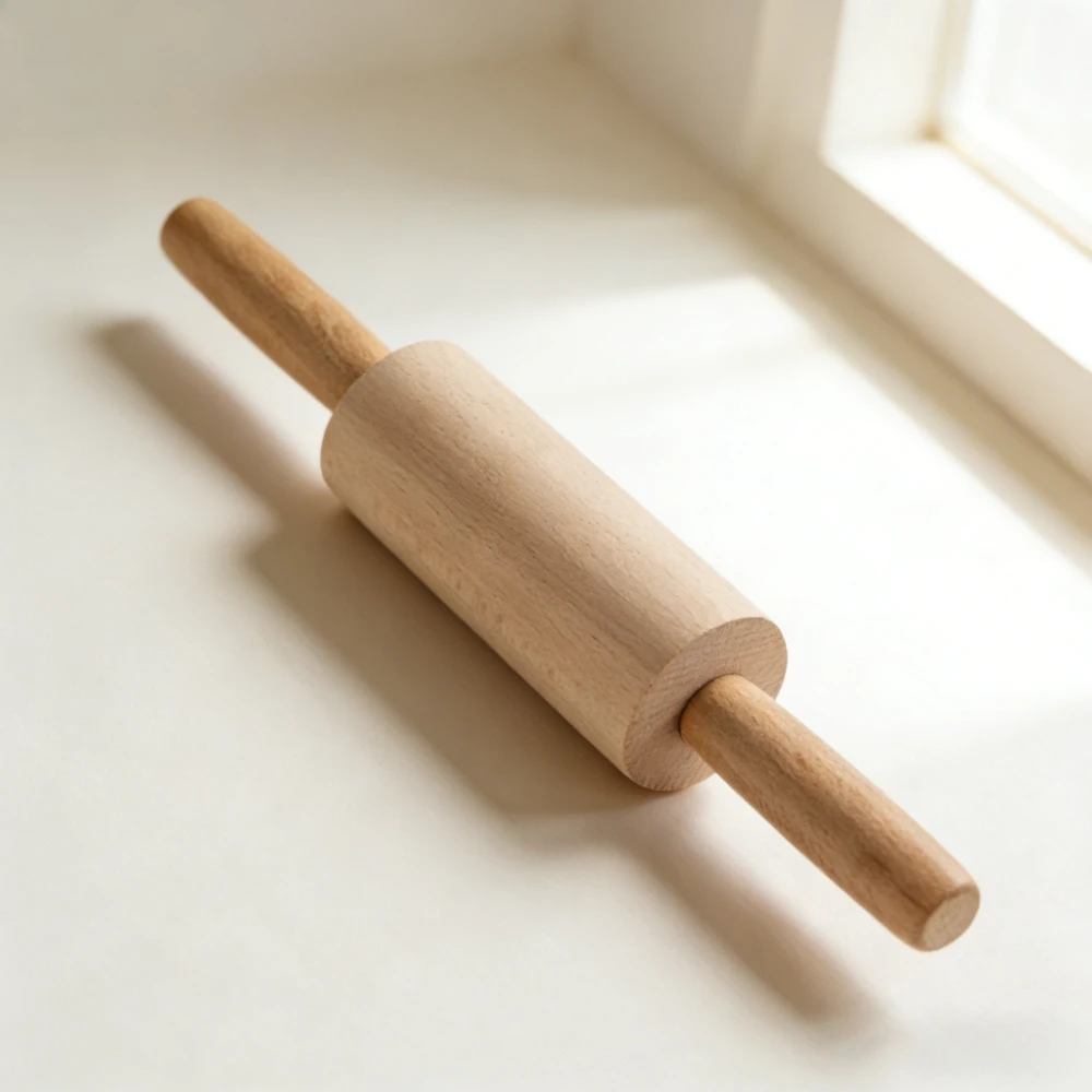 Beech Wood Rolling Pin Kitchen Supplies New Hammer Roller Through Core Rolling Pin Solid Wood Household Extra Large Baking Tool