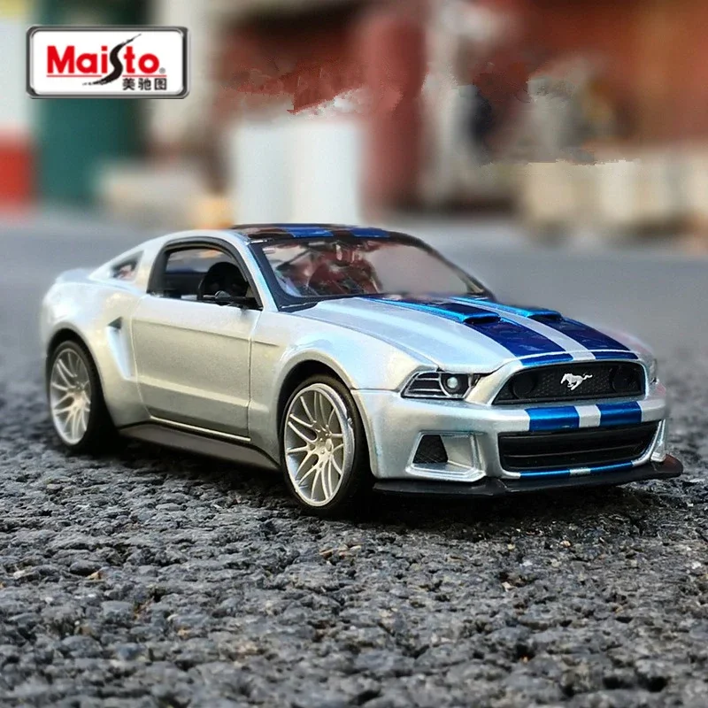 1:24 FORD Mustang Diecast Metal Racewagen Model Street Racer Legering Sportwagen Model Simulatie Collectie Speelgoed Cadeau