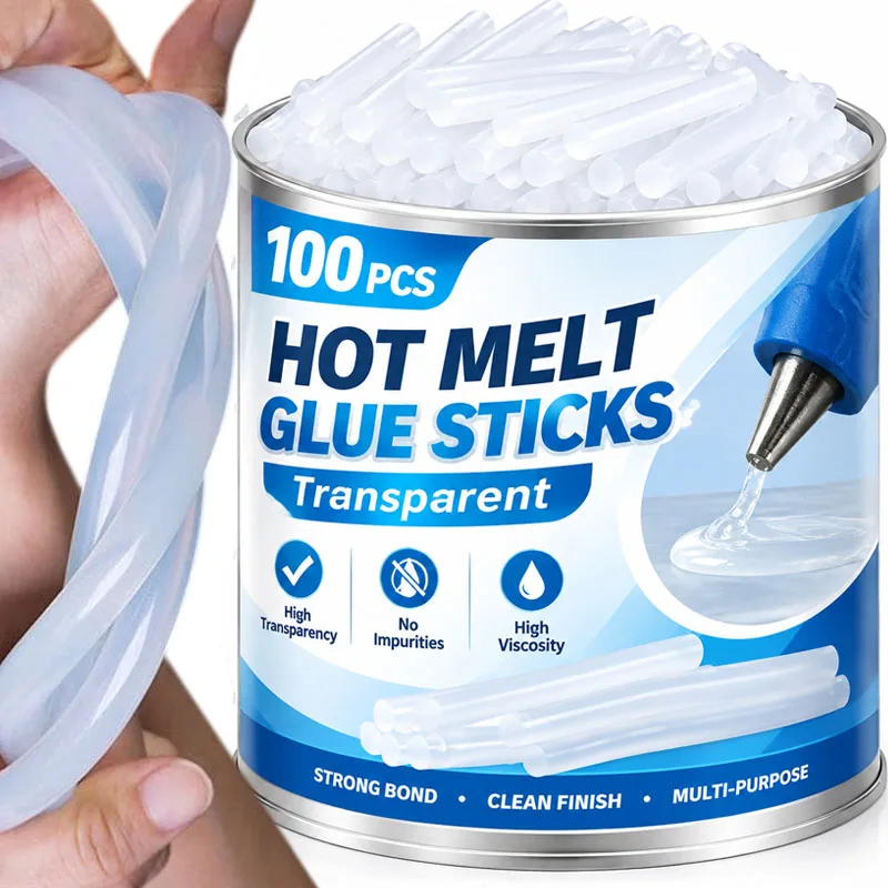 High Viscosity Transparent Hot Melt Adhesive Stick Suitable for Daily Maintenance and Home DIY Handmade Art