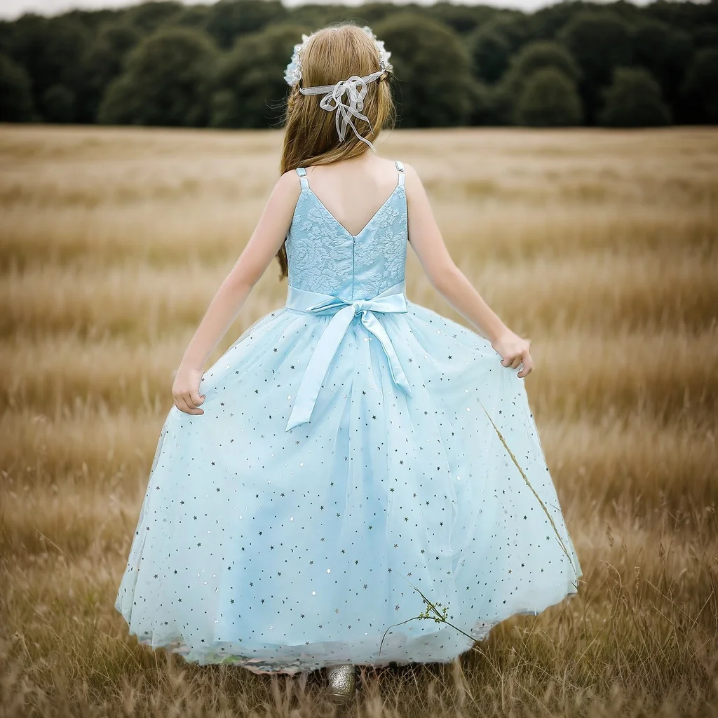 Flower Girl Dress New Design Ball Gown Wedding Pageant Kids Beautiful Elegant Party Prom Tulle Formal Dance Princess Wholesale