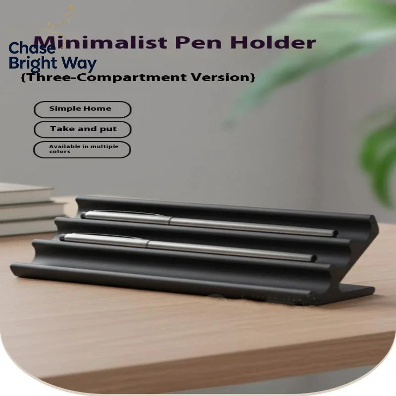 Minimalist 3D Printed Pen Holder Ins Style Desktop Stationery Organizer Office Decor