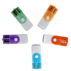 Useful 4 in 1 USB Memory Card Reader For CF/CF II/MD/MS/MS-PRO/MS-DUO/MS-PRO-DUO/MS- MG/MS
