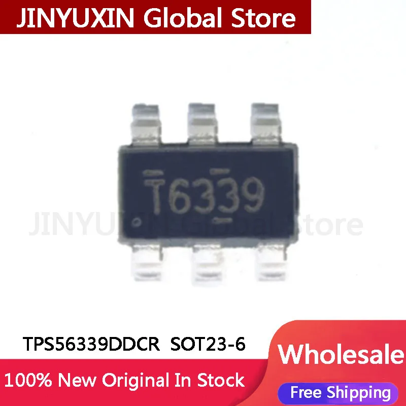 10-100Pcs TPS56339DDCR TPS56339 silk screen T6339 SMT SOT23-6 buck converter chip IC chip In Stock Wholesale