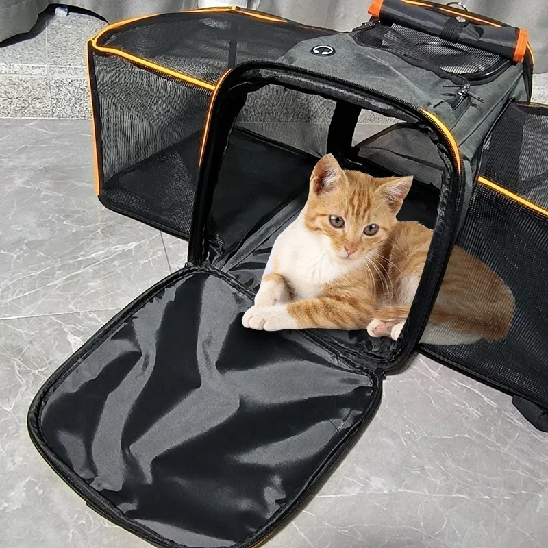 Pet go out one shoulder carrying cat bag Large capacity breathable pet bag oblique span extended cat bag