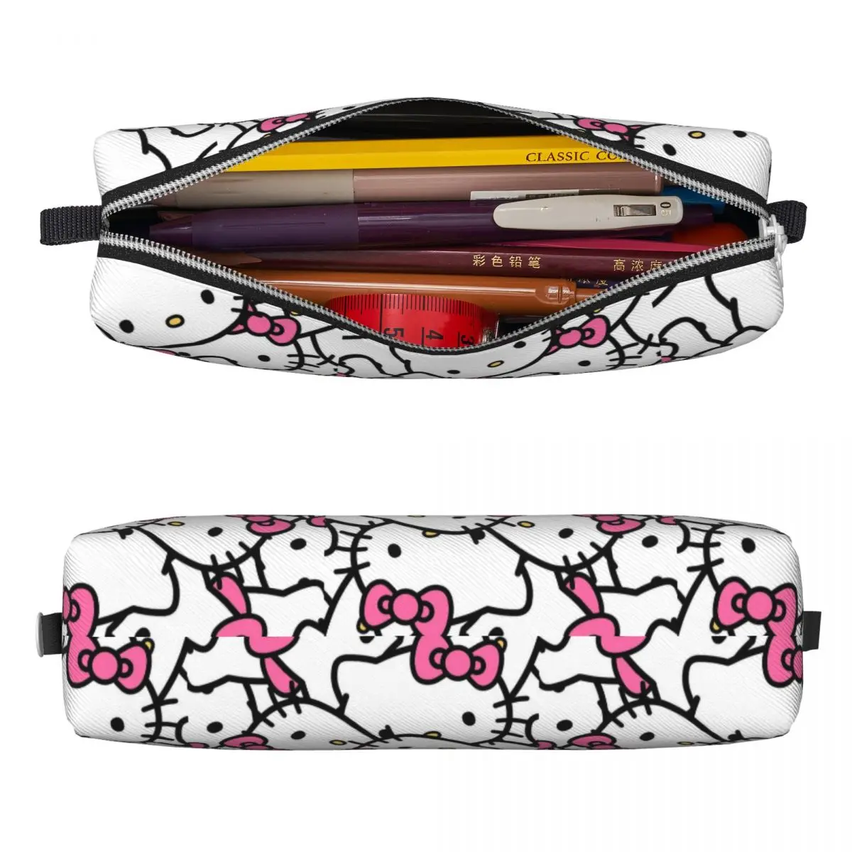 Hello Kitty Cartoon Pattern astucci portapenne borse studente grande capacità studenti regali scolastici Pencilcases