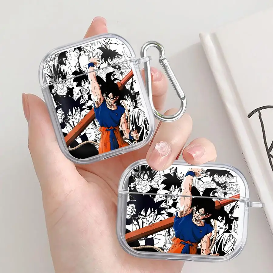 Capas transparentes para fones de ouvido D-ragonS B-allS para Airpods 1 Pro 4 Pro2 3 Pro3 2