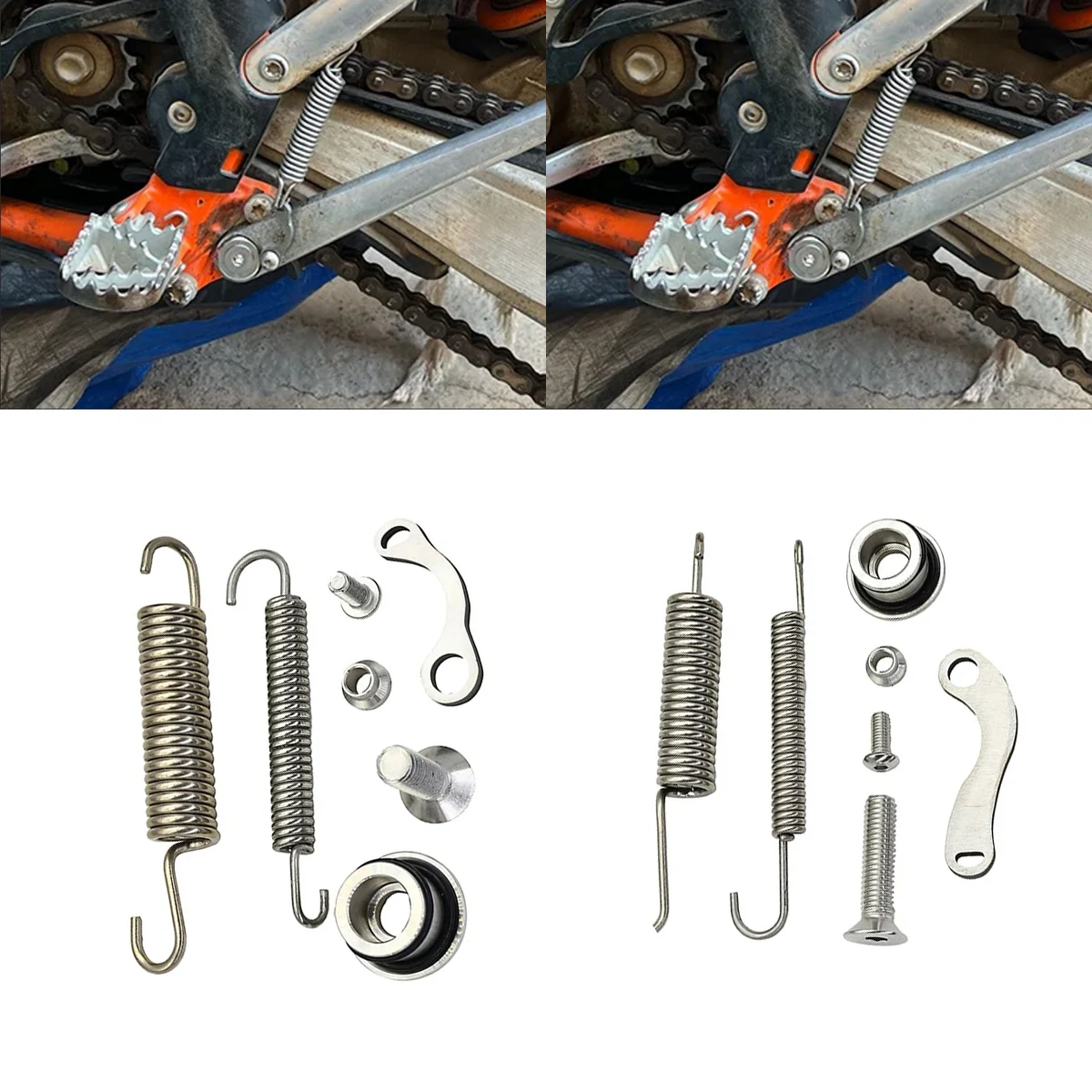 

Motocross Kickstand Side Stand Springs Kit For HusqvarnaTE TX FE FX 2008-2023 For KTM EXC EXCF XC XCW XCF XCF-W Six Days