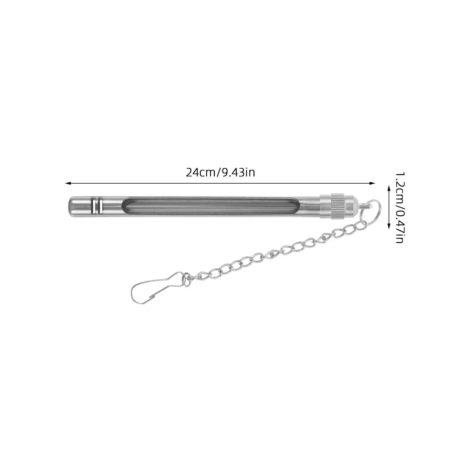 Stainless Steel Thermometer Protective Case Metal Cover for Glass Rod Probes Industrial Laboratory Home Use Thermometer Tube