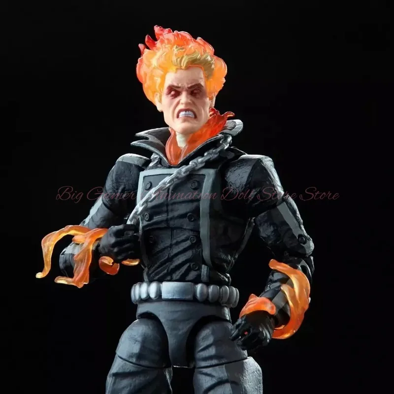 【In-stock】 Hasbro Marvel Legends Series 15cm Ghost Rider  Retro Action Comic Figure Nice Collectible Model Toy Gifts view 3