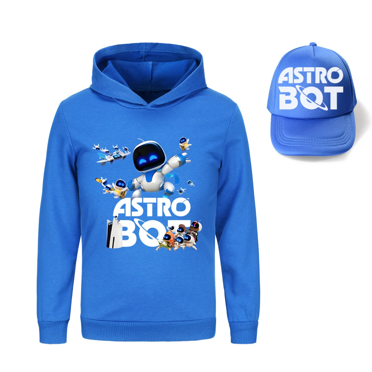 Children Game Astro Bot Hoodie Kids Comic Clothes for Teen Girl Pullover Long Sleeve Coats Boys Soft Fabric Outerwear Sweatshirt