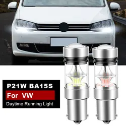 2xFor VW Sharan 7N 2010 2011 2012 2013 2014 2015 2016 2017 2018 LED Daytime Running Light DRL Bulb Lamp Canbus P21W BA15S 1156