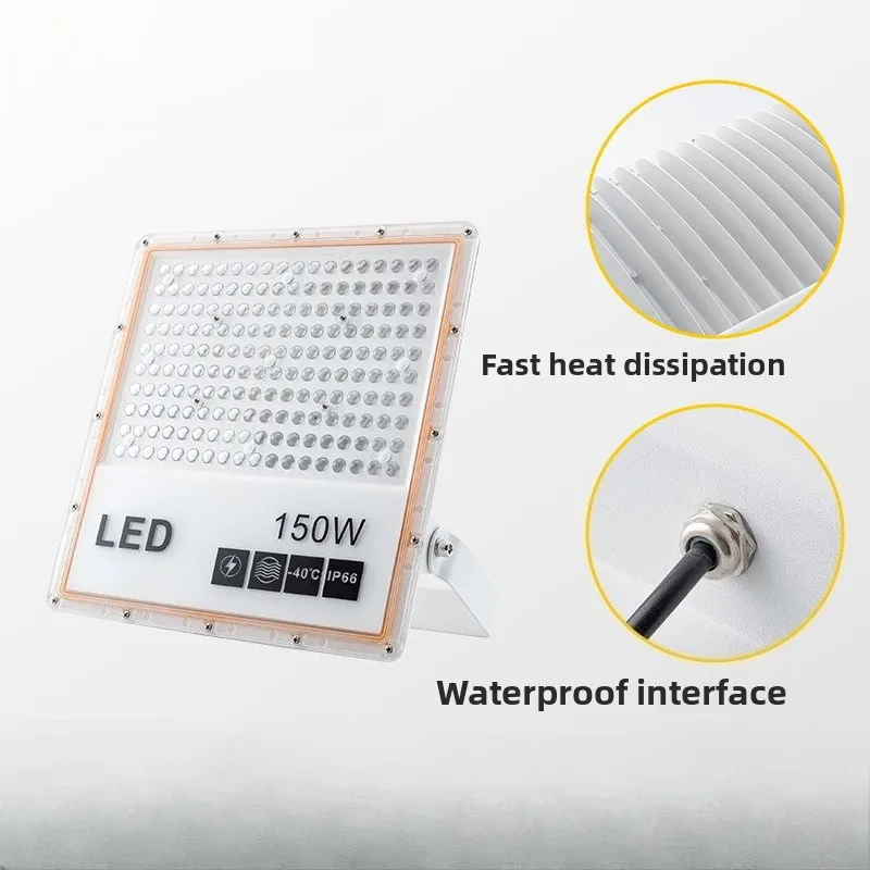 VOLODYMYR Outdoor Floodlight City Power Square Projection Light High Brightness Waterproof Lamp for Car Repair Check Inspection