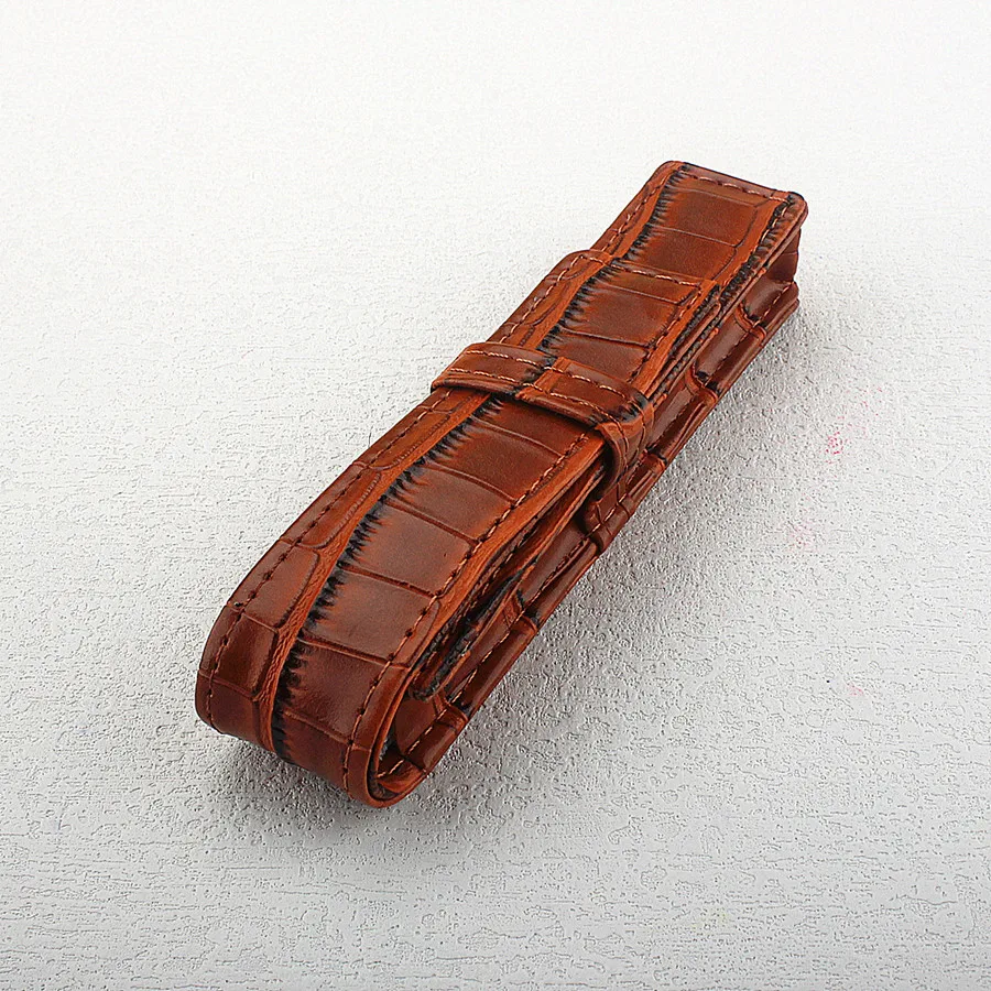 1pcs office supplies ink pen Pencil Bag Leather Fountain Pen Cases Cover Sleeve Pouch Office School Students Supplies