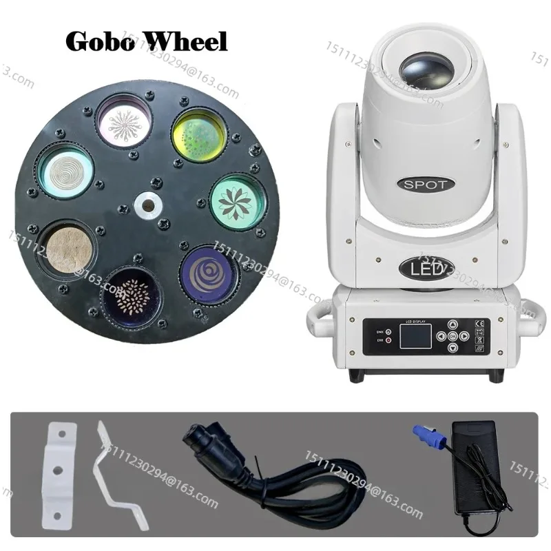 100W Battery Moving Head Light with Wireless DMX, Rechargeable DJ Stage Effect for Wedding Party Club