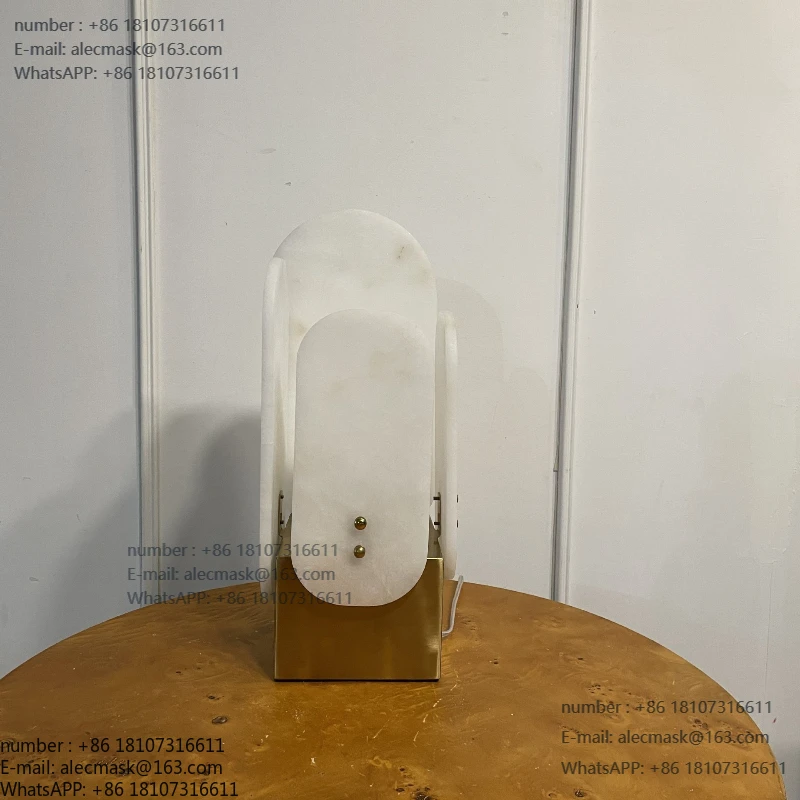 

Natural Spanish marble table lamp living room bedroom study sofa bedside table lamp