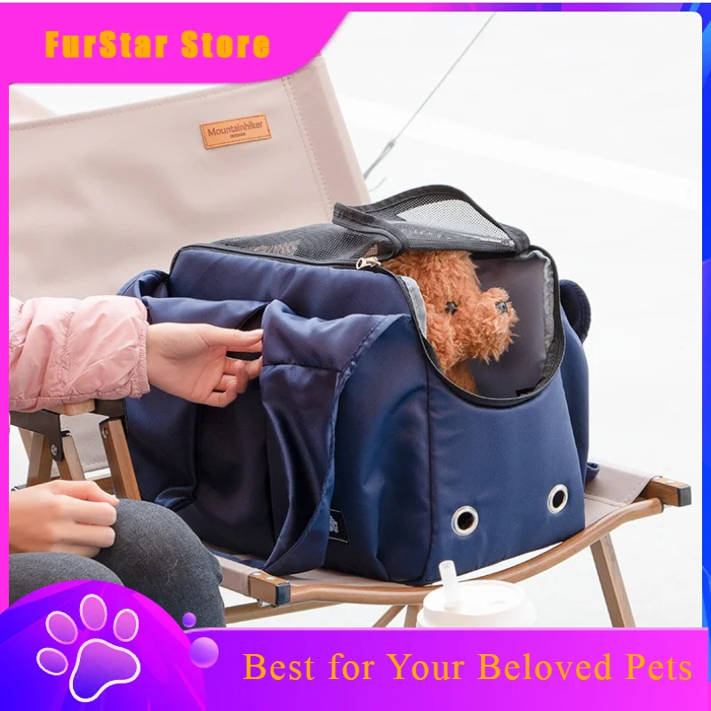 FurStarPortable Handbag Cat Carriers Storage Pet Bag Products Cat Carriers Multifunctional Polyester Home Котячий Пакет MH40MB