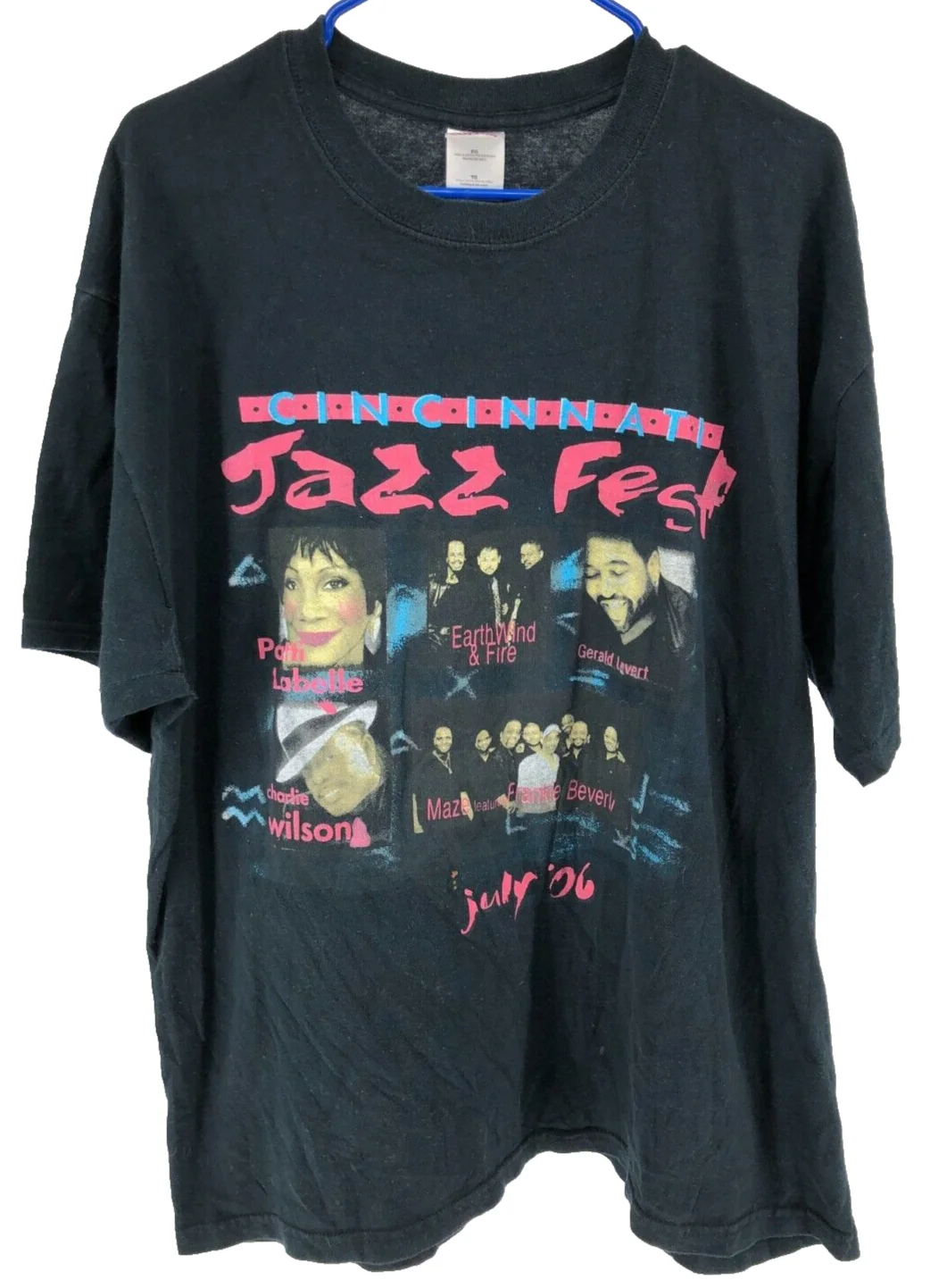 Vintage 2006 Jazz Fest Patti Labelle T-Shirt Men's Size XL Black