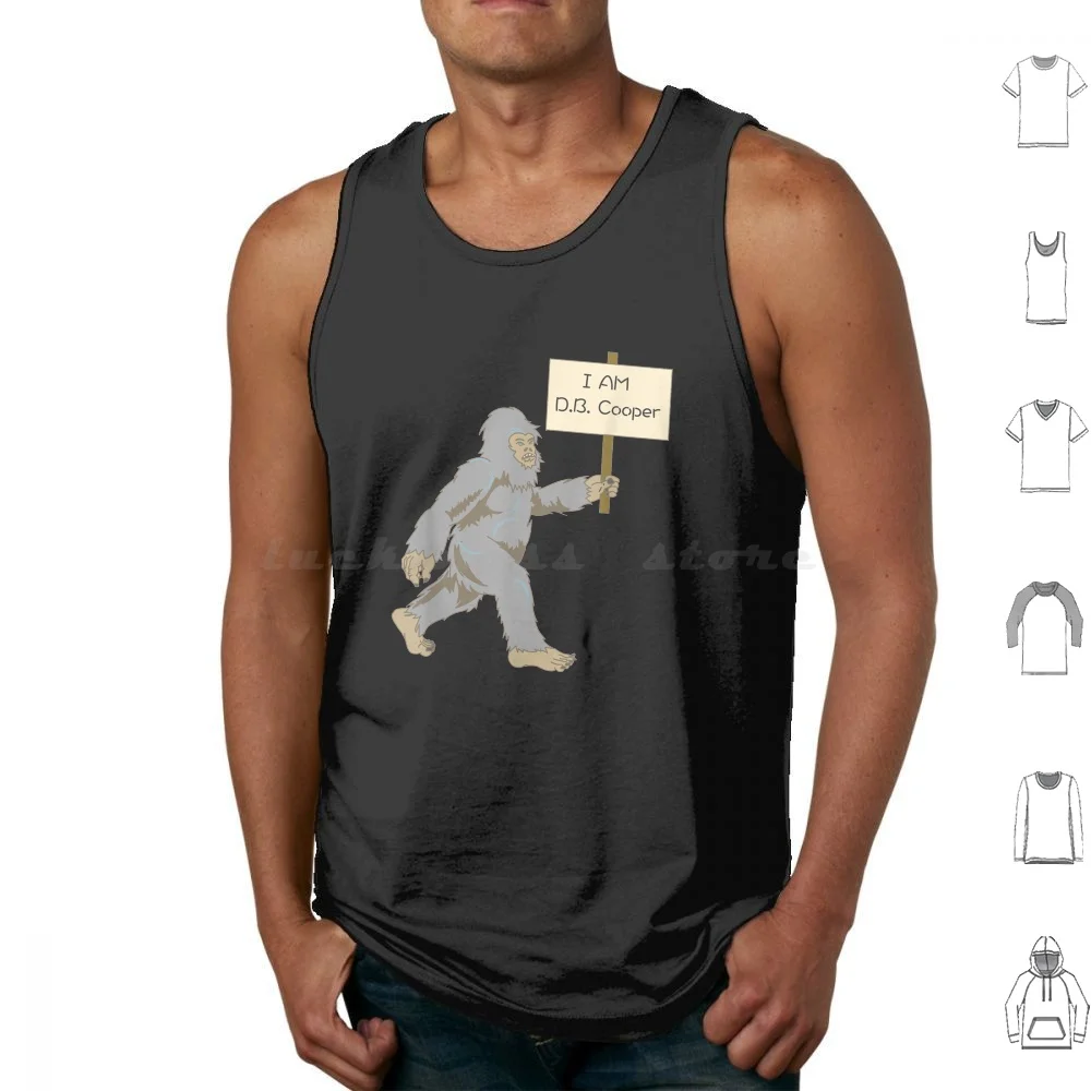 Camisetas sin mangas Db Cooper con estampado de algodón D B Cooper Cooper Unsolved True Crime Db Cooper Mystery Hijack Parachute Boeing