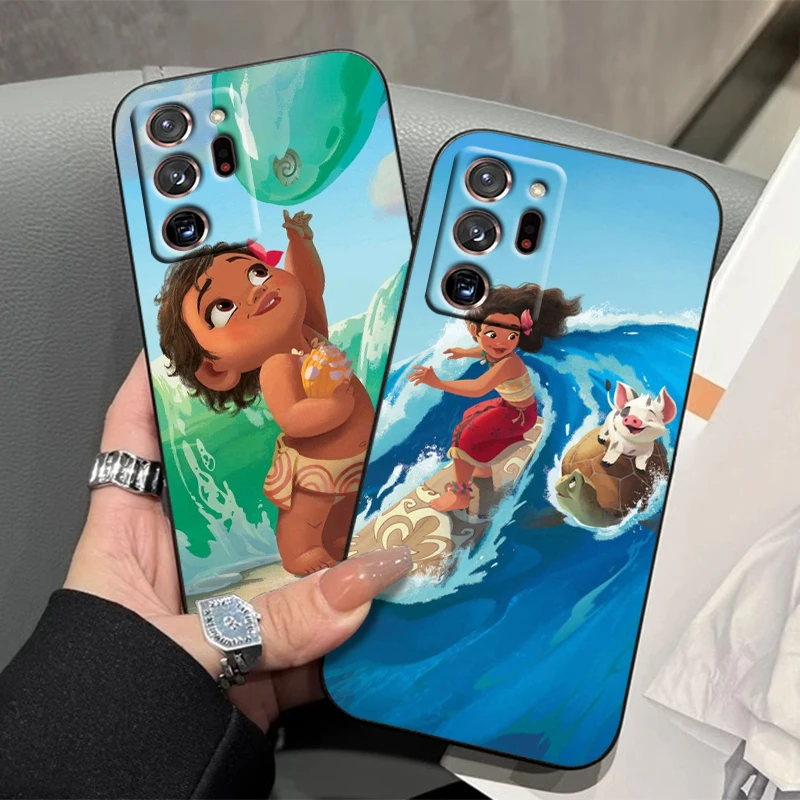 Disney Moana Ocean Film For Samsung Note 20 10 Ultra Plus A31 A14 A12 A70 A34 A25 A04 A05 A15 A24 5G Black Back Phone Case