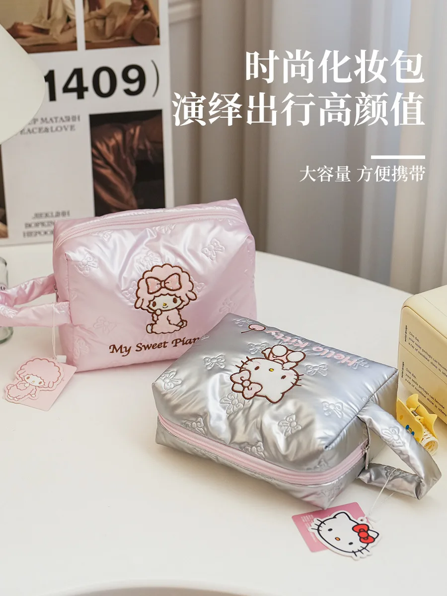

Sanrio My Melody Large Capacity Makeup Bag Waterproof Travel Toiletry Organizer Cute Cartoon Anime Cosmetic Case Girls Gifts