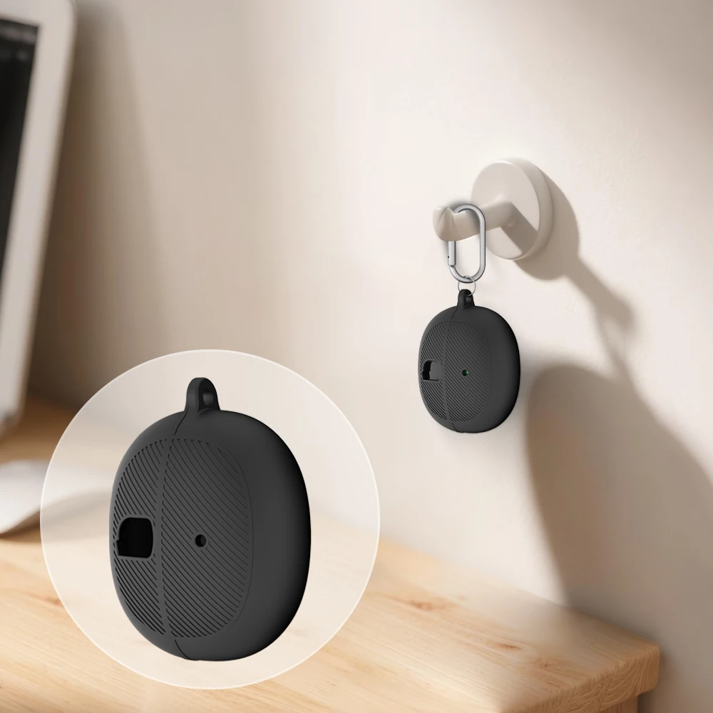 Étui de Protection en Silicone pour écouteurs Baseus BC1, Protection antichoc, manchon de Protection solide Simple avec accessoires à crochet